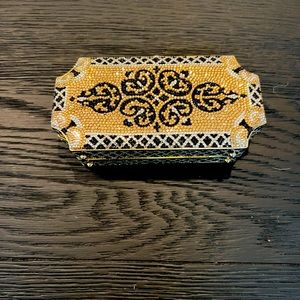 Judith Leiber Black, Gold and Silver Clutch